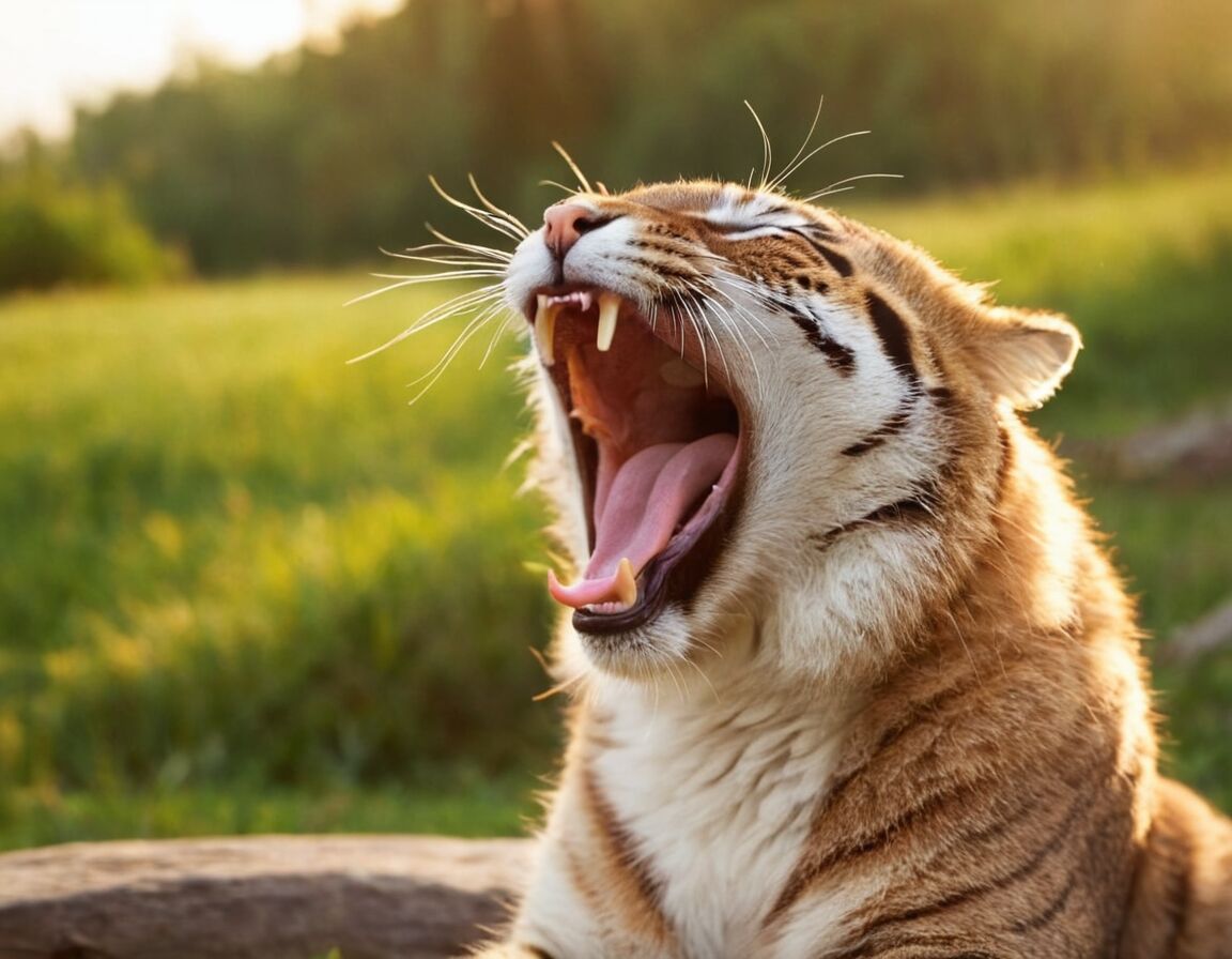 Lustige Tiere beim Gähnen und Aufstehen - Lustige Guten Morgen Bilder für WhatsApp Grüße