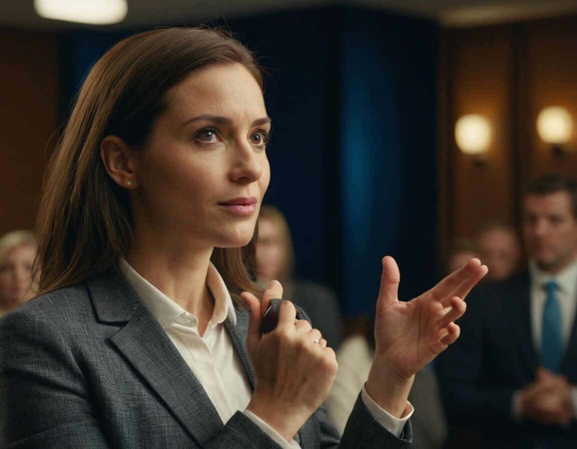 Körpersprache unterstreicht gesprochenen Inhalt - Rhetorik Zitate » Interessante Einblicke