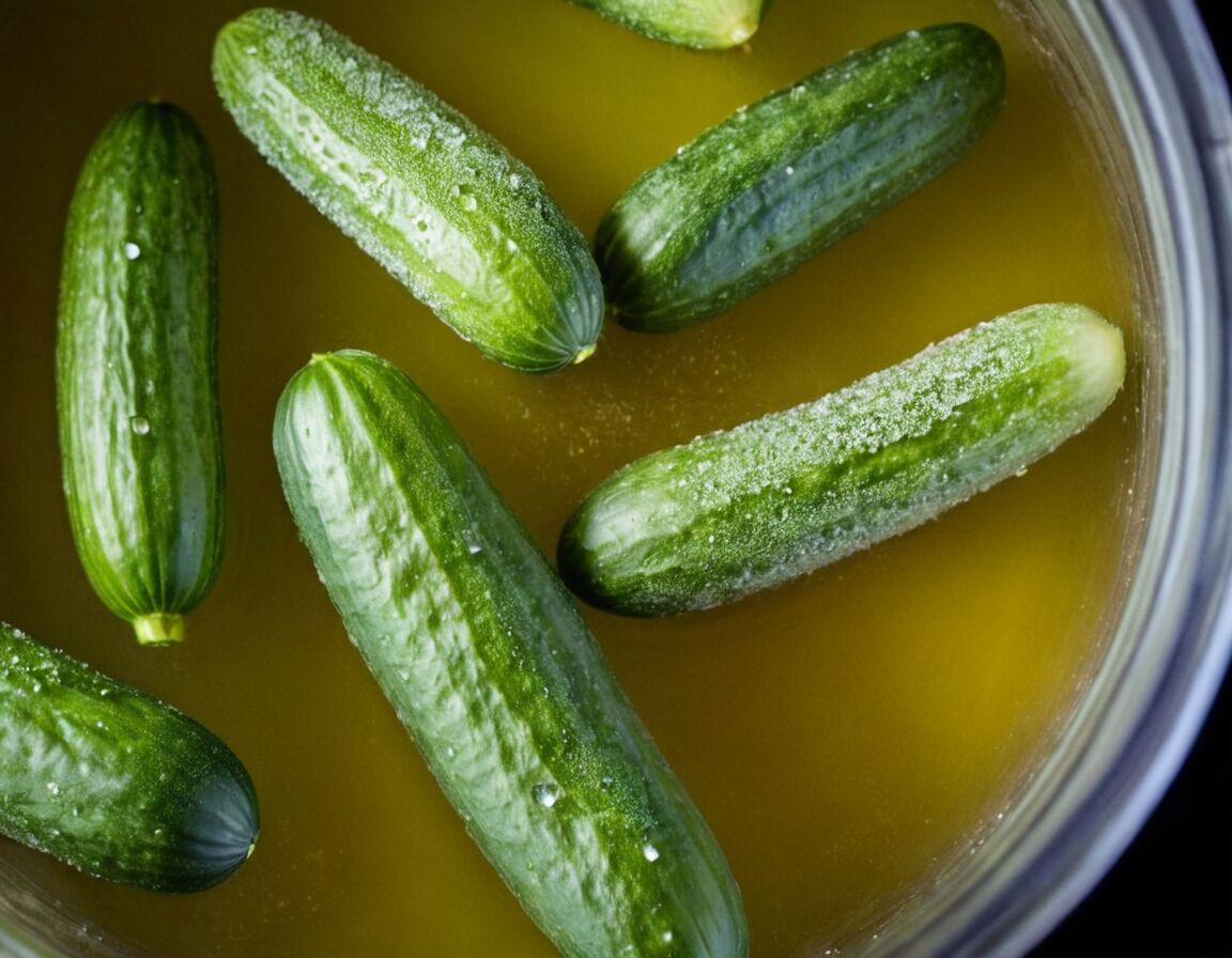 Gurken richtig mit Salzlösung bedecken - Salzgurken selber machen » Dinge, die Du sicher noch nicht kennst