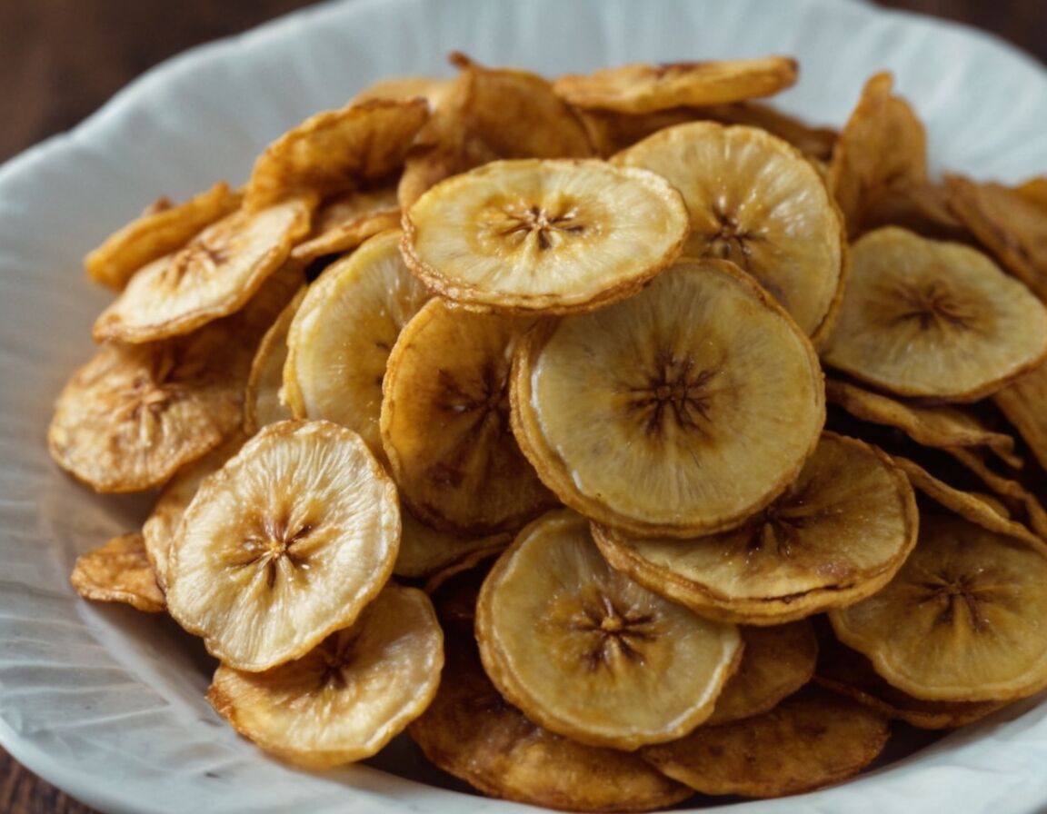 Gelegentlich wenden für gleichmäßiges Ergebnis - Bananenchips selber machen » Interessante Einblicke