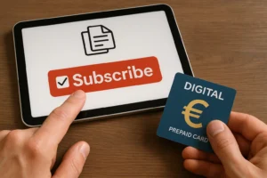 Abonnieren ohne automatische Verlängerung mit digitalem Guthaben Digitales Guthaben-Abo